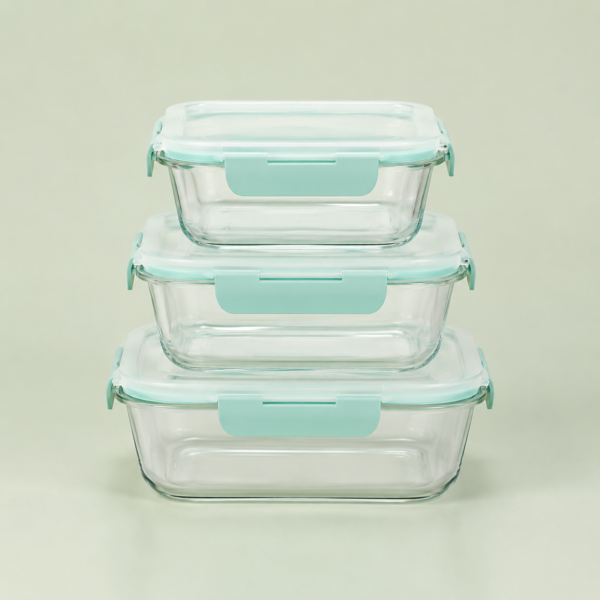Set de tuppers rectangulares