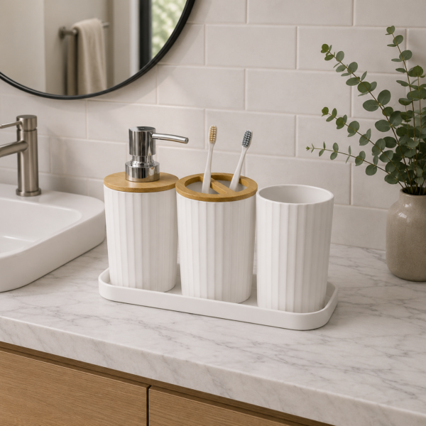 Set para baño 4 piezas