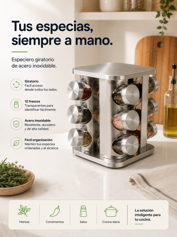 Especiero giratorio